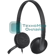 Гарнитура проводная Logitech Headset H340 USB graphite
