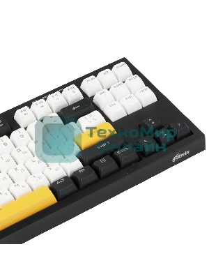 Клавиатура проводная Ritmix RKB-587BL синий-белый-оранжевый