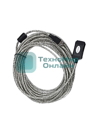 Кабель AM/AF USB2.0 10м AOpen удлинитель активный(с усилителем) USB2.0-repeater, ACU823-10M