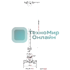 Кронштейн для проектора Cactus CS-VM-PR01L-BK черный макс.10кг настенный и потолочный поворот и наклон