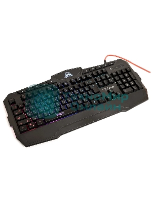 Комплект клавиатура+мышь Qumo Wartime проводной, USB, 3200 DPI, чёрный