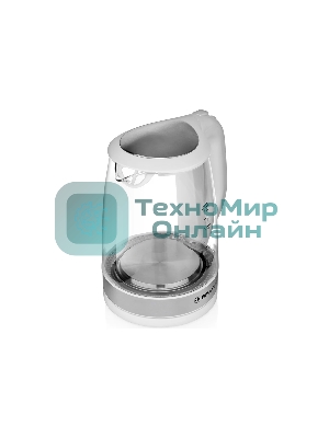 Чайник электрический BRAYER BR1040WH 2220 Вт, 2 л, стек л, белый.