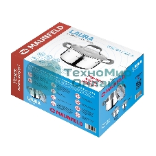 Кастрюля Maunfeld LAURA MCS22S08GR из нержавеющей стали со стеклянной крышкой, 18 см, 2,2 л.