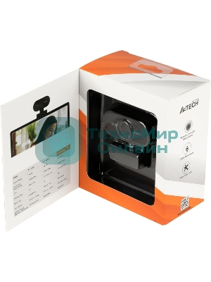 Веб-камера A4Tech PK-930HA 1920x1080, 30 кадр/с, USB Type-A, микрофон, автоматическая фокусировка, универсальное крепление