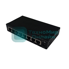 Коммутатор неуправляемый NEOMAX NMS-108P-1000-S, 8 портов 1000 Mbps, металл