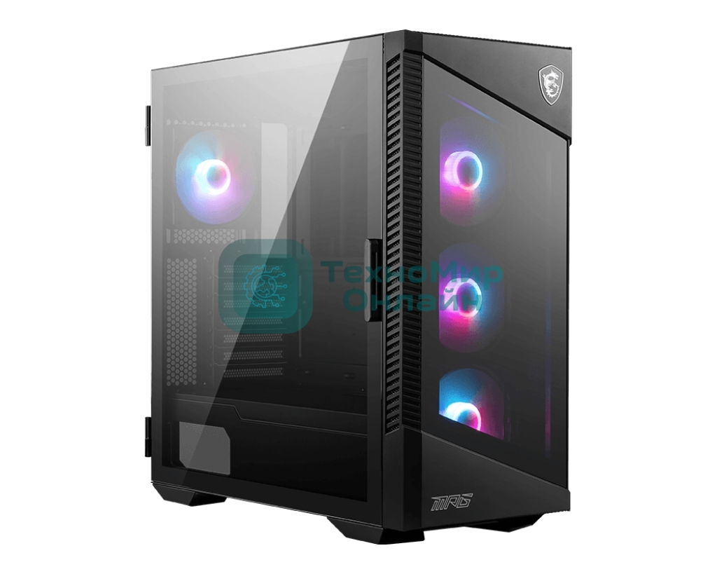 Компьютерный корпус MSI MPG VELOX 100R 2xUSB 3.0, 1xType C, 4x120мм ARGb Fan, ARGb Control Board, Tempered Glass Window, Glass Front Panel, Brown Box (829315)