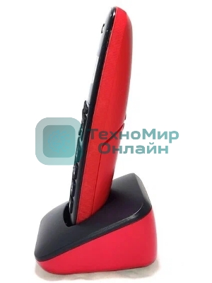 Телефон беспроводной (DECT) Panasonic KX-TGb610RUR, Монохромный, АОН, черный/красный