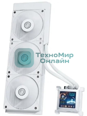 Система жидкостного охлаждения Lian-Li HydroShift LCD 360S Soc-AM5/AM4/1700 белый 4-pin 29.8dB Al+Cu LCD 330W Ret (G89.GHSLCD36SW.R0)