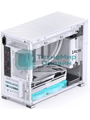 Компьютерный корпусMini-Tower/ Case JONSBO D31 STD, Mini-Tower, TG, no fan, 1xUSB-A 3.2 + 1xUSB-C 3.2, mATX, mDTX, mITX белый