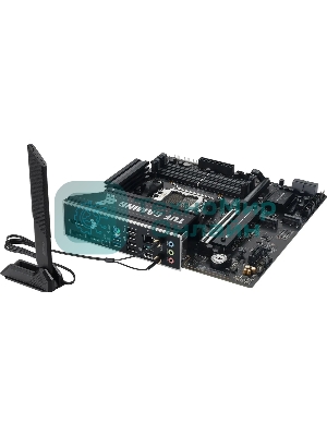 Материнская плата ASUS TUF GAMING B850M-E WIFI, AM5, AMD B850, 4xDDR5, 4xSATA, 3xM.2, 1xPCIe 5.0 x16, 1xPCIe 3.0 x1, 1xHDMI, 2xDP, 1x2.5Gb LAN, Wi-Fi 6E, Bluetooth 5.3, 1xUSB-C 10Gbps, 1xUSB-A 10Gbps, 2xUSB-A 5Gbps, 4xUSB-A 2.0, 3x3.5 мм, 7.1, mATX