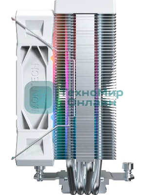 Устройство охлаждения(кулер) Montech NX400 ARGb Soc-AM5/AM4/1200/1700/1851 белый 4-pin 34.17dB Al+Cu 220W Ret (NX400ARGbWH)