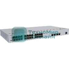 Коммутатор Huawei S220-24P4X (L2, 24*10/100/1000BASE-T ports(400W PoE+), 4*10GE SFP+ ports, built-in AC power)