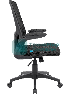 Кресло Defender DALLAS черный, сетка, 120 кг, механизм качания