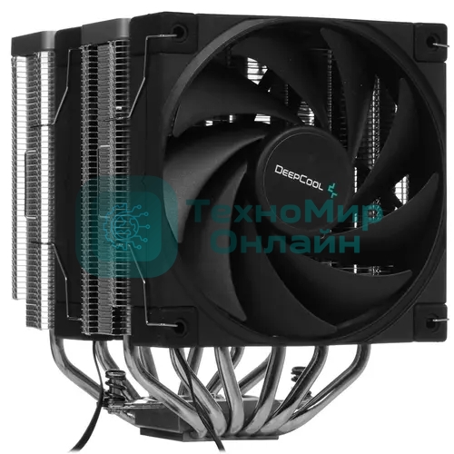 Кулер для процессора DEEPCOOL AK620 черный, 120 мм, алюминий/медь, 1850 об/мин, 28 дБ, 4 pin, 260 Вт, 162 мм
