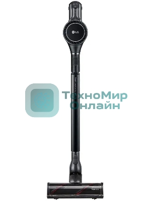 Пылесос вертикальный LG A9N-MASTERX черный, питание от аккумулятора, 160 Вт, уборка влажная/сухая, пылесборник 0.44 л, работа от АКБ max 50 мин