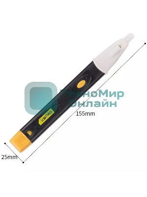 Бесконтактный детектор напряжения Deli DL8008 (90-1000В, функция фонарика, батарейки в комплекте)