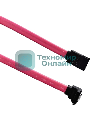 Кабель Buro SATA SATA 0.5м (BU-SATA-SATA-ANG-LOCK) красный