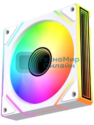 Вентилятор для корпуса Bloody BD-CF120ARGB2 LCD ARGB белый, 120 мм, 1600 об/мин, 26 дБ, 4 pin