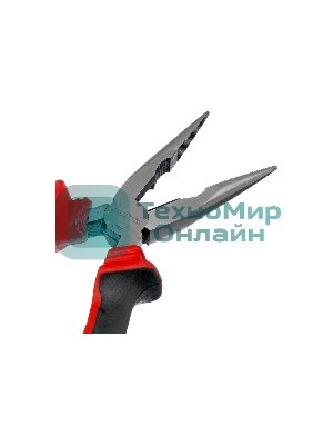 Длинногубцы прямые Matrix, 160 мм, хром-ванадий, двухкомпонентные рукоятки