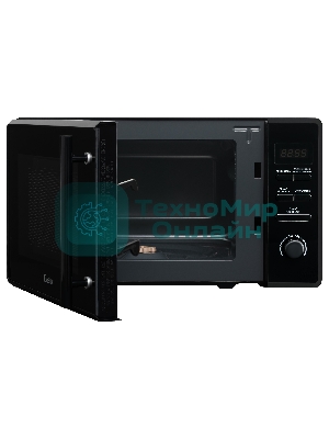 Микроволновая печь Evelux MW 203 B черный, 20 л, 700 Вт, переключатели - кнопки, поворотный механизм