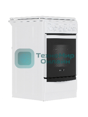 Плита газовая Gefest ПГ 5100-02 белый, конфорок 4 шт, духовка 52 л, 50 см x 85 см x 58.5 см