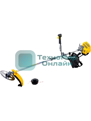 Триммер бензиновый Champion T433-2 переносной 2х тактный двигатель, 43 см³, 1.7 л.с. ширина скашивания: 40 см в комплекте: леска (3 мм), нож, плечевой ремень вес: 8.3 кг бак на 0.95 л прямая штанга уровень шума 102 дБ