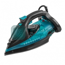Утюг Endever Delta-227 черный/лазурно-синий, 2400 Вт, 50 г/мин, 150 г/мин, 330 мл