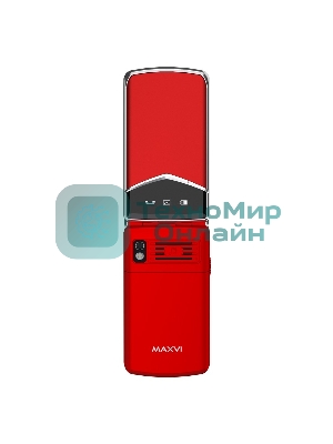 Мобильный телефон Maxvi E11 красный/серебристый