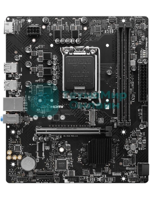 Материнская плата MSI PRO H610M-S DDR4, LGA 1700, Intel H610, 2xDDR4, 2xSATA, 1xM.2, 1xPCIe 4.0 x16, 1xPCIe 3.0 x1, 1xHDMI, 1x1Gb LAN, 4xUSB 2.0, 2xUSB 3.2 Gen 1, 3x3.5 мм, 7.1, Micro-ATX