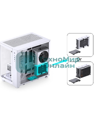 Компьютерный корпус без блока питания Корпус JONSBO TK-3 White ATX без БП, mini-ITX, micro-ATX, белый