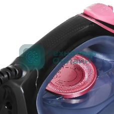 Утюг Hyundai H-SI01623 2400 Вт черный/розовый