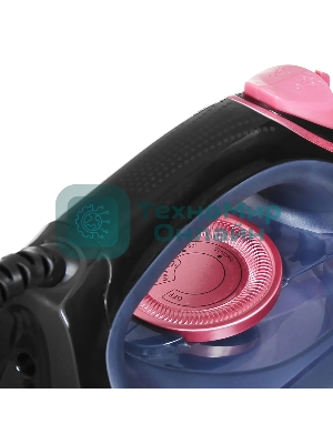 Утюг Hyundai H-SI01623 2400 Вт черный/розовый