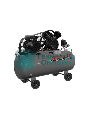 Компрессор поршневой Парма K-2200/100РМ масляный, 336 л/мин, 100 л, 2200 Вт, серый/черный