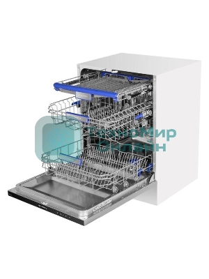 Встраиваемая посудомоечная машина Maunfeld MLP-12IM, черный, 59.8 см, 14 компл., 44 дБ, класс A++