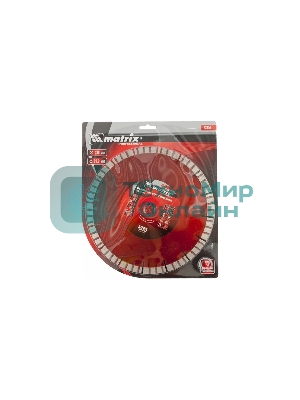 Диск алмазный отрезной Matrix Турбо-сегментный, 230 x 22,2 мм, сухая резка Professional