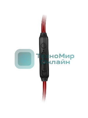 Проводные наушники Sven E-292M черный/красный, внутриканальные, Jack 3.5 мм