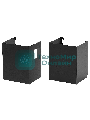 Вытяжка кухонная вертикальная Krona AURA 600 FRAME BLACK S черный с прозрачным кантом