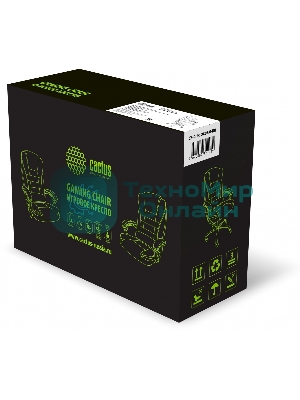 Кресло Cactus CS-CHR-OC03M-BR темно-коричневый, экокожа, подголовник