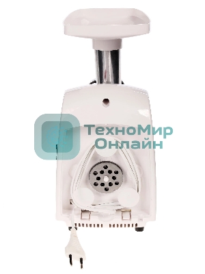 Мясорубка электрическая Аксион М31.02 белый, 1500 Вт, 1.7 кг/мин, реверс, защита от перегрузки, насадки - 7