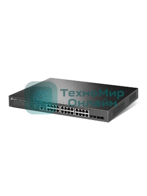 Коммутатор управляемый TP-Link TL-SG3428XPP-M2 JetStream уровня 2+ с 24 портами 2,5 Gbит/с (8 портов PoE++, 16 портов PoE+) и 4 портами SFP+ 10 Gbит/с