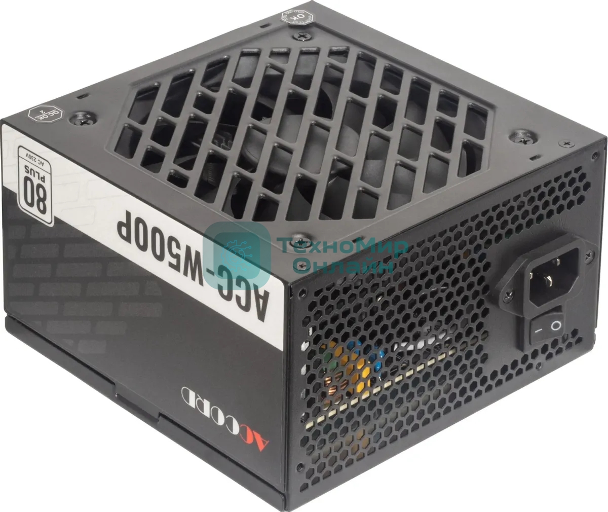 Блок питания Accord ACC-W500P, 550Вт, 80 PLUS WHITE,120мм, черный