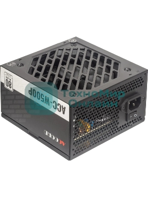 Блок питания Accord ACC-W500P, 550Вт, 80 PLUS WHITE,120мм, черный