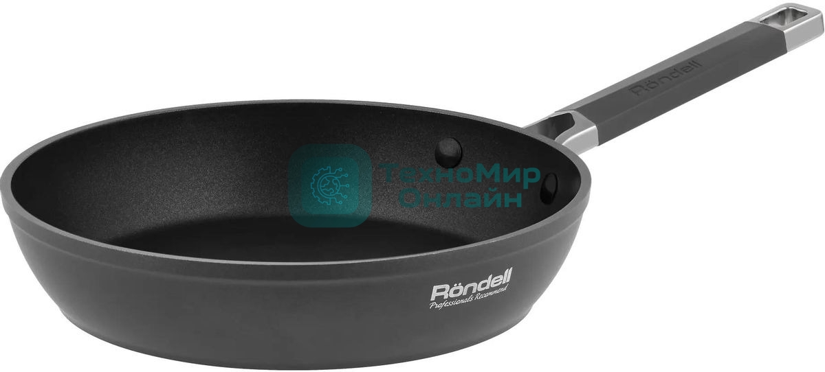 Сковорода Rondell Stolz RDA-1767, 28см, без крышки, серый
