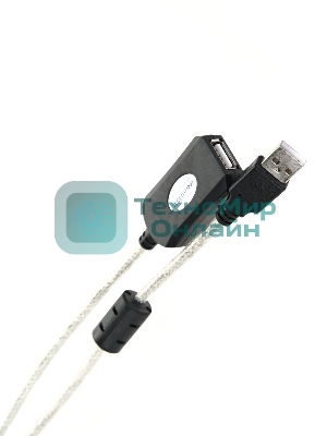 Кабель VCOM VUS7049-10M USB2.0-repeater, удлинительный активный Am-->Af 10м