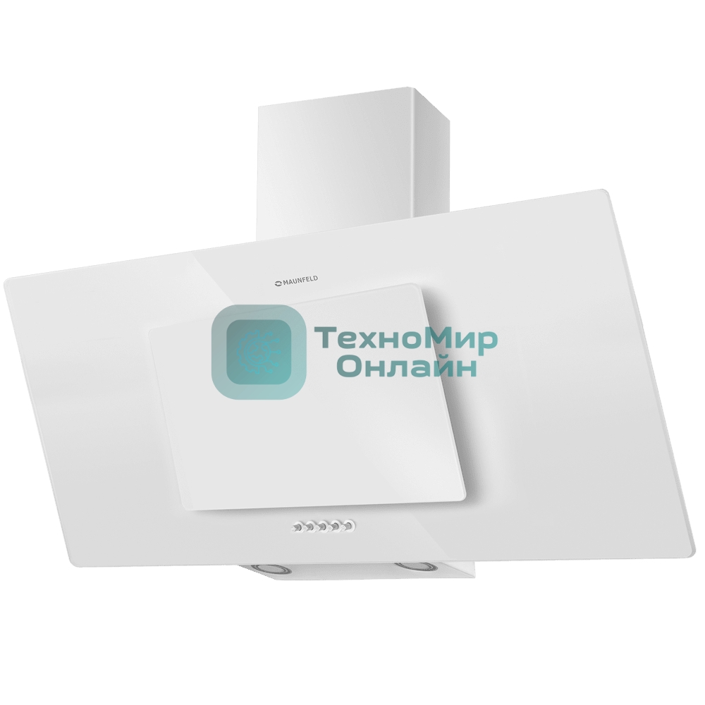 Вытяжка наклонная Maunfeld Tower 90 белый, 90 см, 700 куб. м/ч, 66 дБ