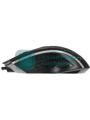 Мышь проводная Defender Overmatch GM-069 черный, 2400 dpi, USB, кнопки - 4