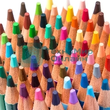 Карандаши цветные Deli 6566, липа, 36 цветов, коробка металлическая