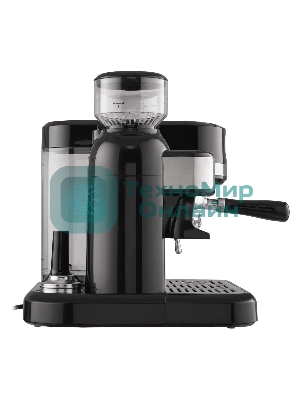 Кофемашина автоматическая Korting KCM 1015 N Ottimo черный/серебристый, исп. кофе - зерновой, 1500 Вт, 19 бар