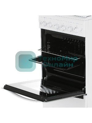 Плита газовая Gefest ПГ 5100-02 белый, конфорок 4 шт, духовка 52 л, 50 см x 85 см x 58.5 см