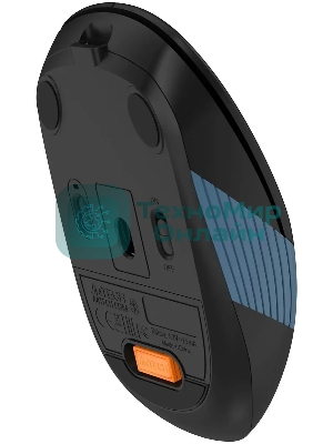 Мышь беспроводная A4Tech Fstyler FB10CS черный/синий, 2000 dpi, радиоканал, Bluetooth, USB, кнопки - 4